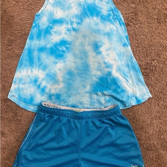 Girls Justice blue/white outfit size 12 - Picture 5 of 6